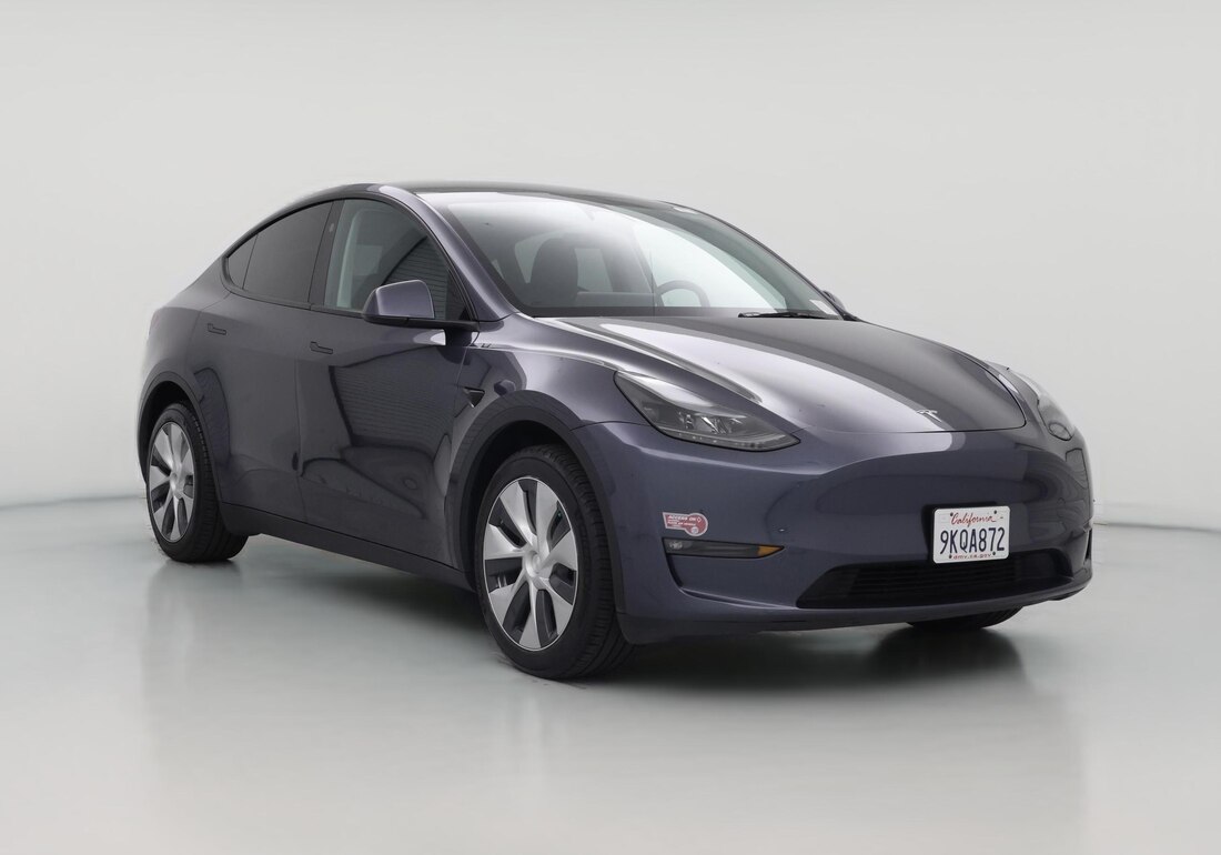 2023 Tesla Model Y Long Range All-Wheel Drive in Gray — CarMax photo