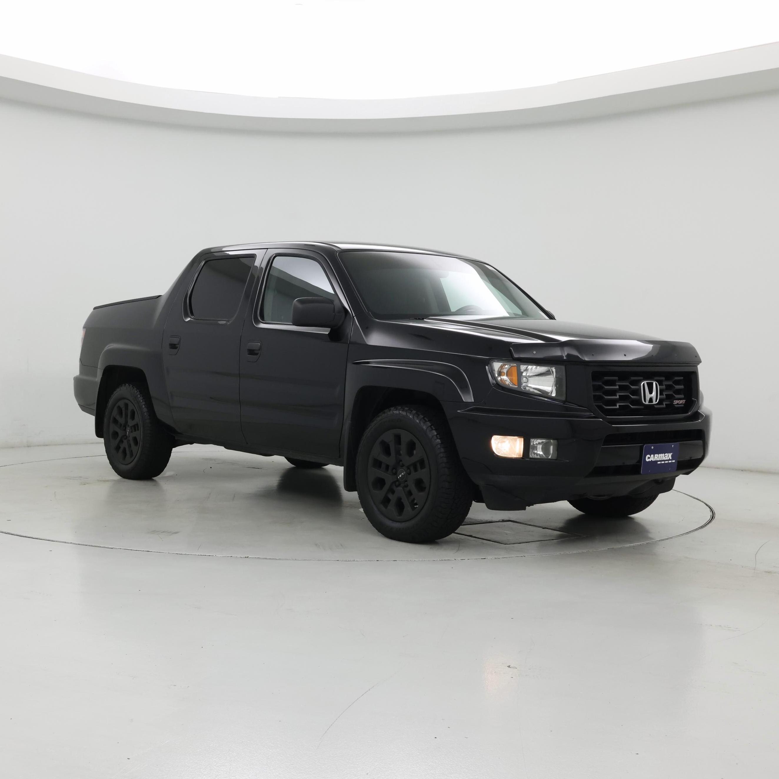 Black 2014 Honda Ridgeline Pickup Truck Four-Wheel Drive Automatic