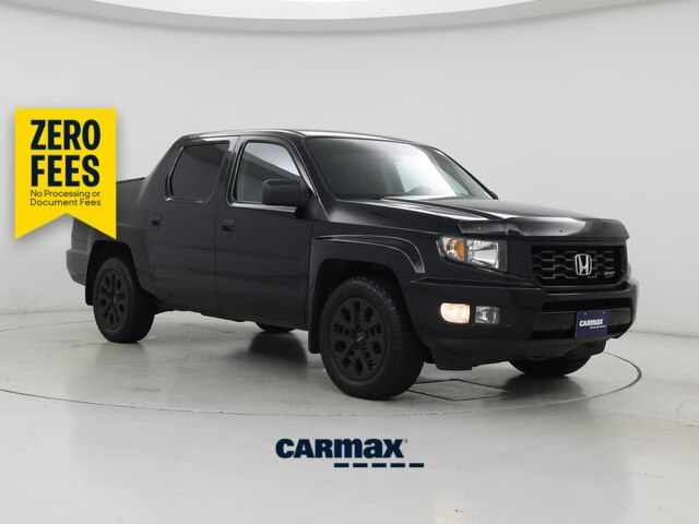 Black 2014 Honda Ridgeline Pickup Truck Four-Wheel Drive Automatic