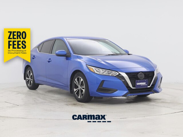 Blue 2022 Nissan Sentra SV FWD Sedan Front-Wheel Drive Automatic