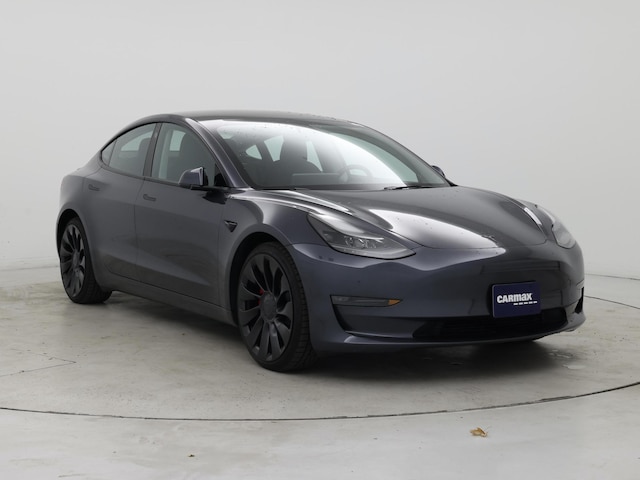 Gray 2023 Tesla Model 3 Performance AWD Sedan All-Wheel Drive Automatic