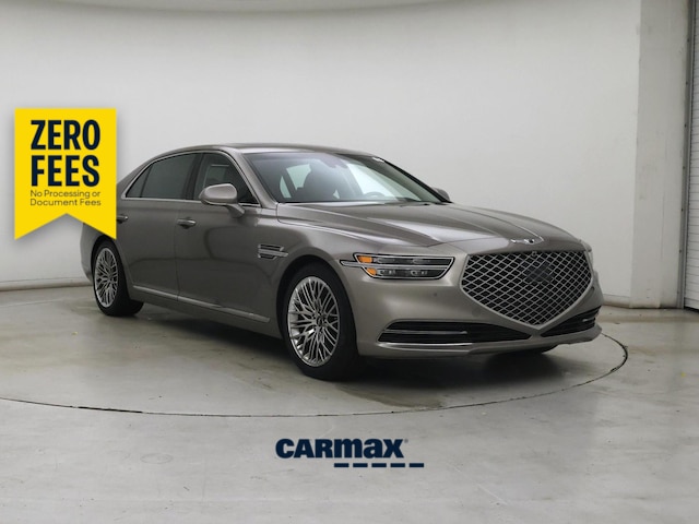 Silver 2021 Genesis G90 5.0L Ultimate RWD Sedan Rear-Wheel Drive Automatic