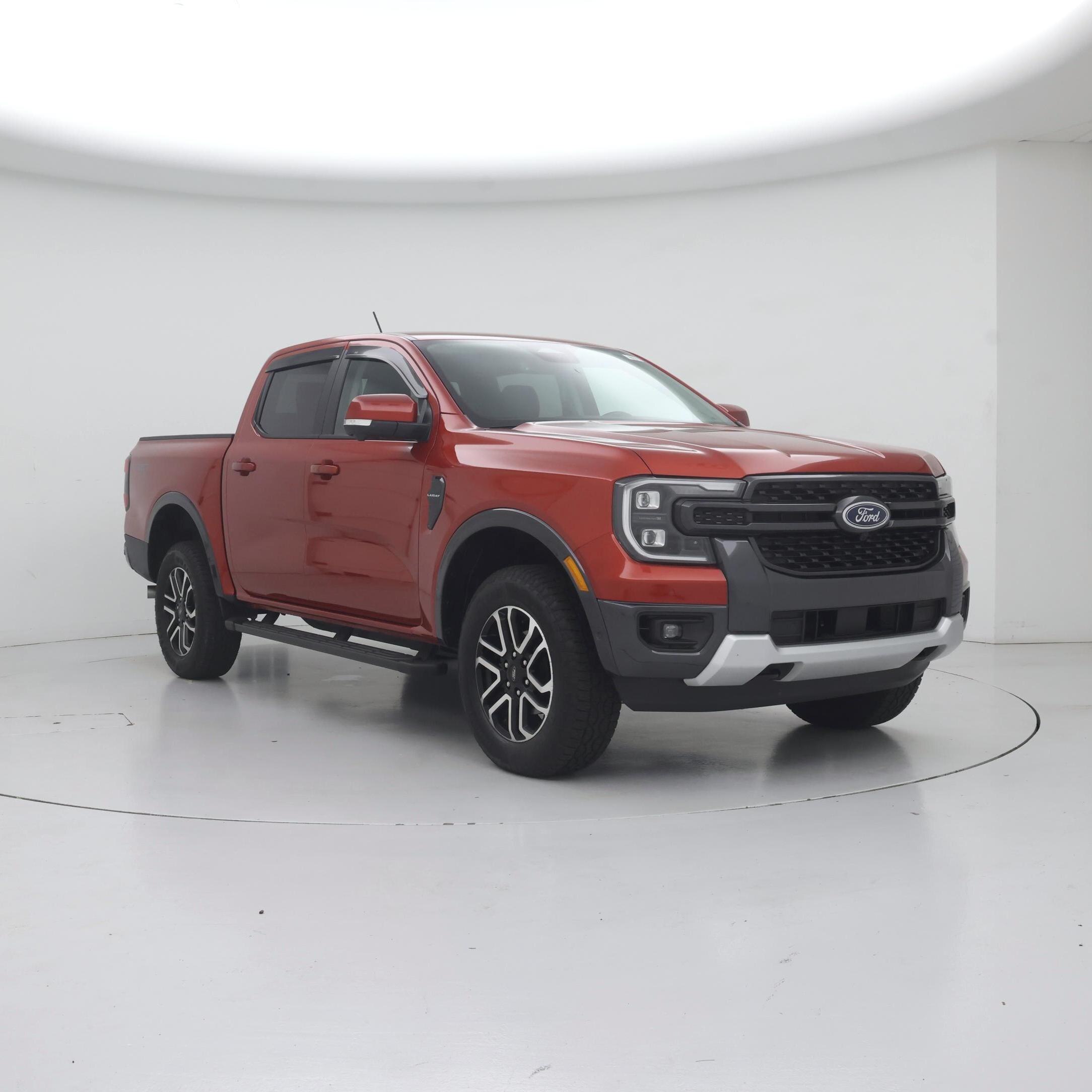 Orange 2024 Ford Ranger Pickup Truck Four-Wheel Drive Automatic