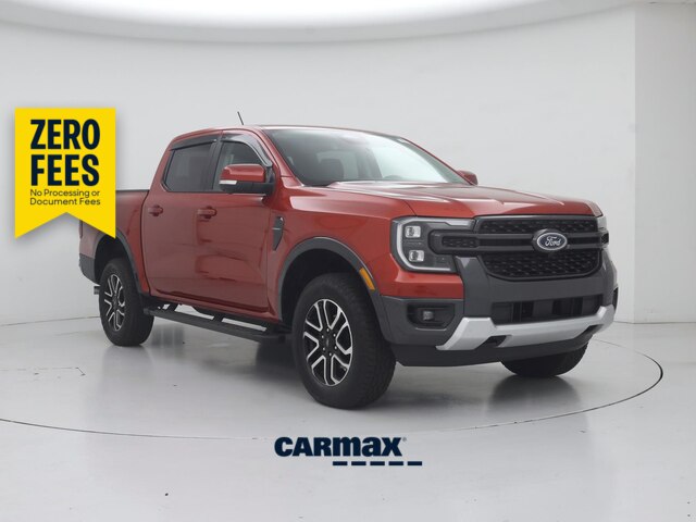 Orange 2024 Ford Ranger Pickup Truck Four-Wheel Drive Automatic