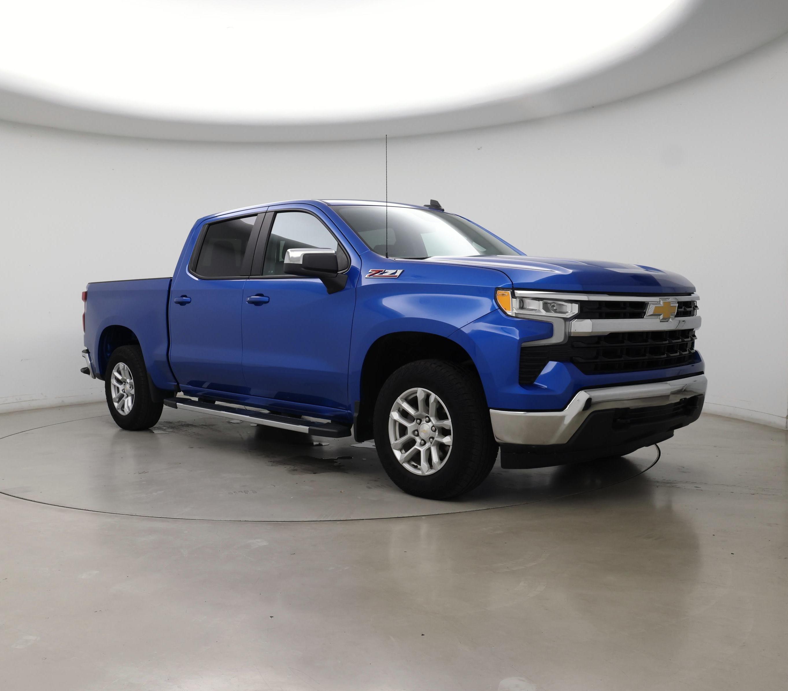 Blue 2024 Chevrolet Silverado 1500 LT Crew Cab 4WD Pickup Truck Four-Wheel Drive Automatic