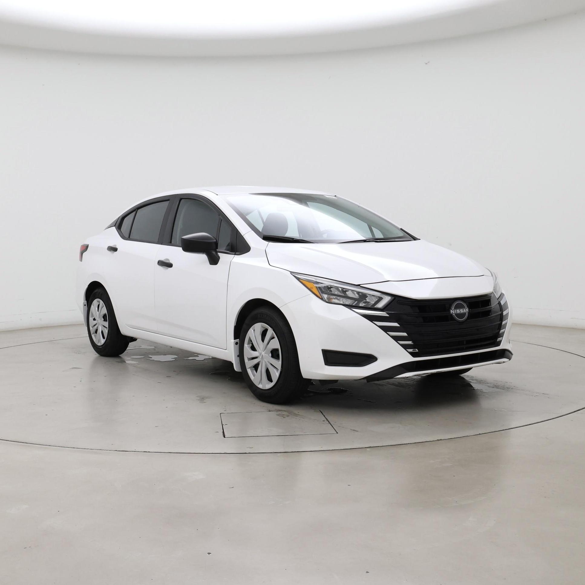 White 2025 Nissan Versa S FWD Sedan Front-Wheel Drive Automatic