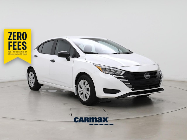 White 2025 Nissan Versa S FWD Sedan Front-Wheel Drive Automatic