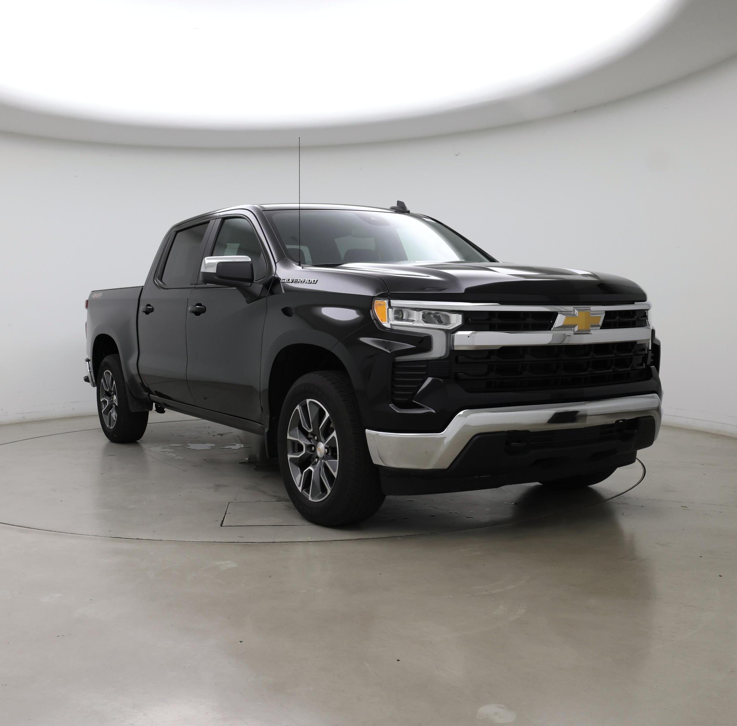 Black 2024 Chevrolet Silverado 1500 LT Crew Cab 4WD Pickup Truck Four-Wheel Drive Automatic