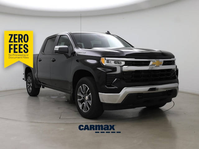 Black 2024 Chevrolet Silverado 1500 LT Crew Cab 4WD Pickup Truck Four-Wheel Drive Automatic