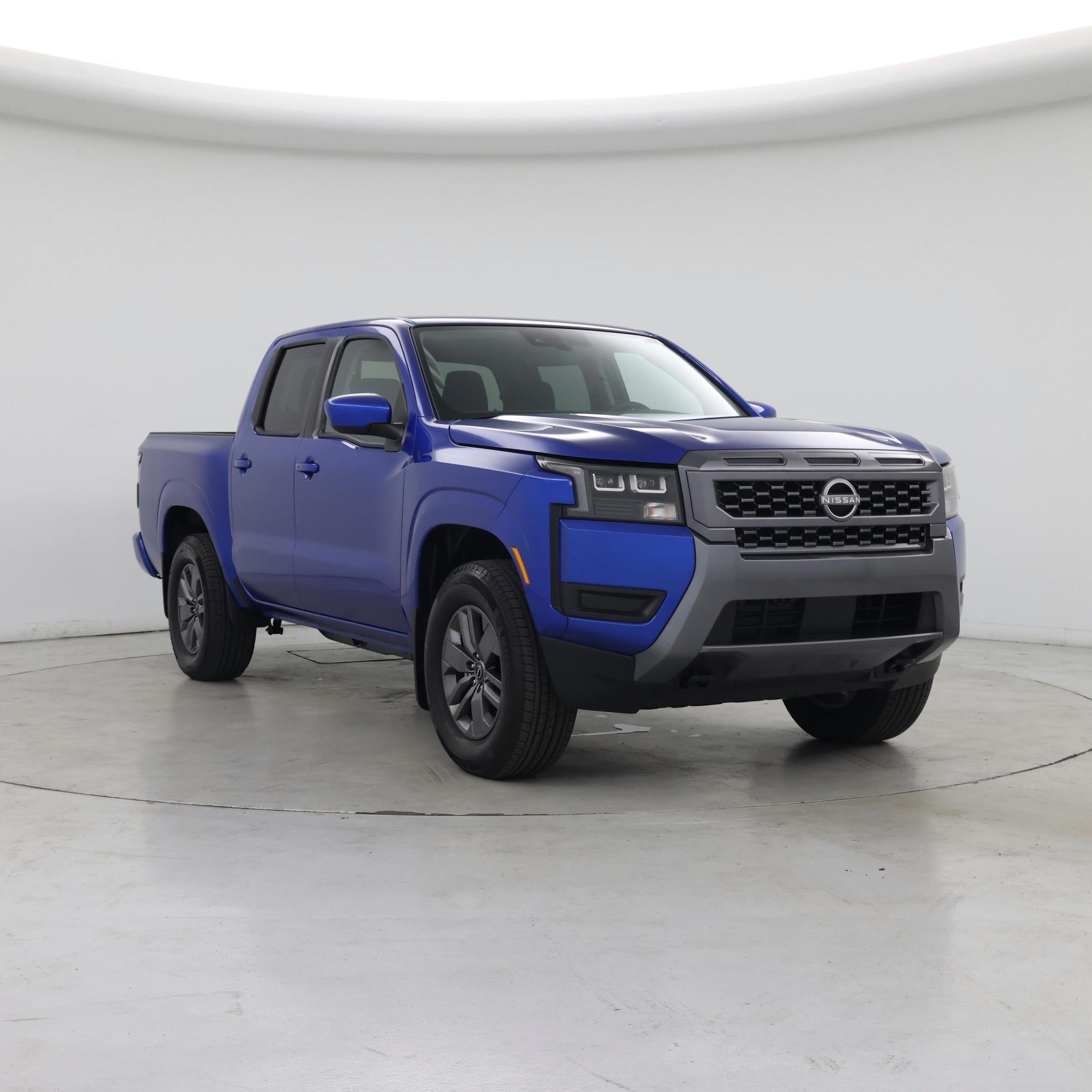 Blue 2026 Nissan Frontier Pickup Truck Four-Wheel Drive Automatic