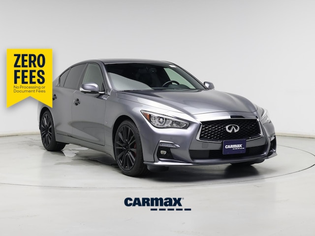 Silver 2018 INFINITI Q50 Sedan All-Wheel Drive Automatic
