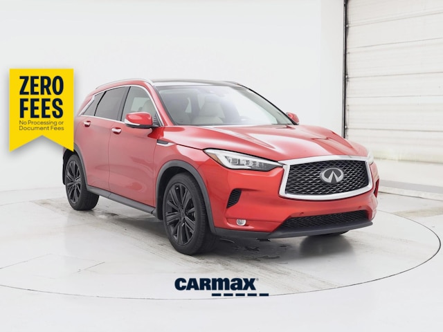 Red 2022 INFINITI QX50 SUV / Crossover All-Wheel Drive Automatic
