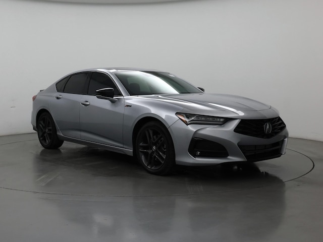 Silver 2025 Acura TLX SH-AWD with A-Spec Package Sedan All-Wheel Drive Automatic