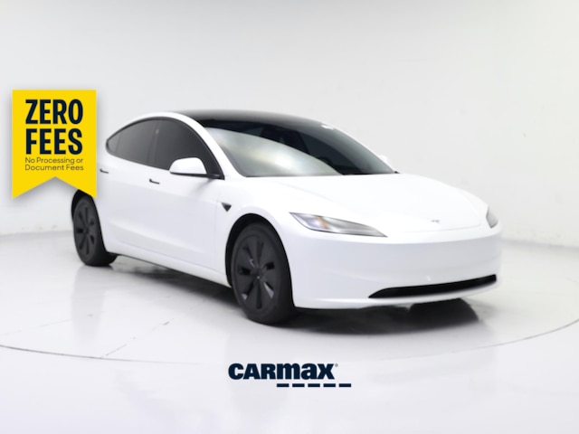 White 2025 Tesla Model 3 Long Range AWD Sedan All-Wheel Drive Automatic