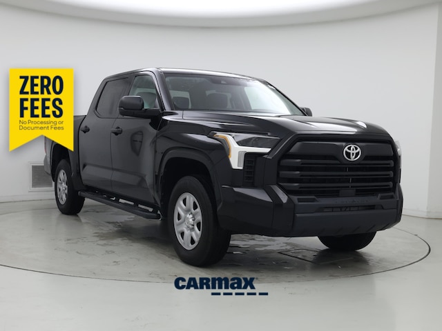 Black 2023 Toyota Tundra SR CrewMax Cab 4WD Pickup Truck Four-Wheel Drive Automatic