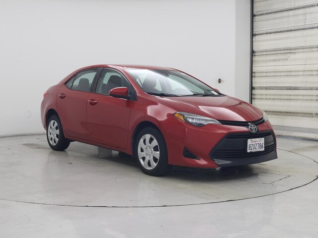 Red 2018 Toyota Corolla LE Sedan Front-Wheel Drive Automatic