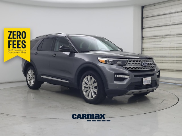 Gray 2021 Ford Explorer Hybrid Limited AWD SUV / Crossover All-Wheel Drive Automatic
