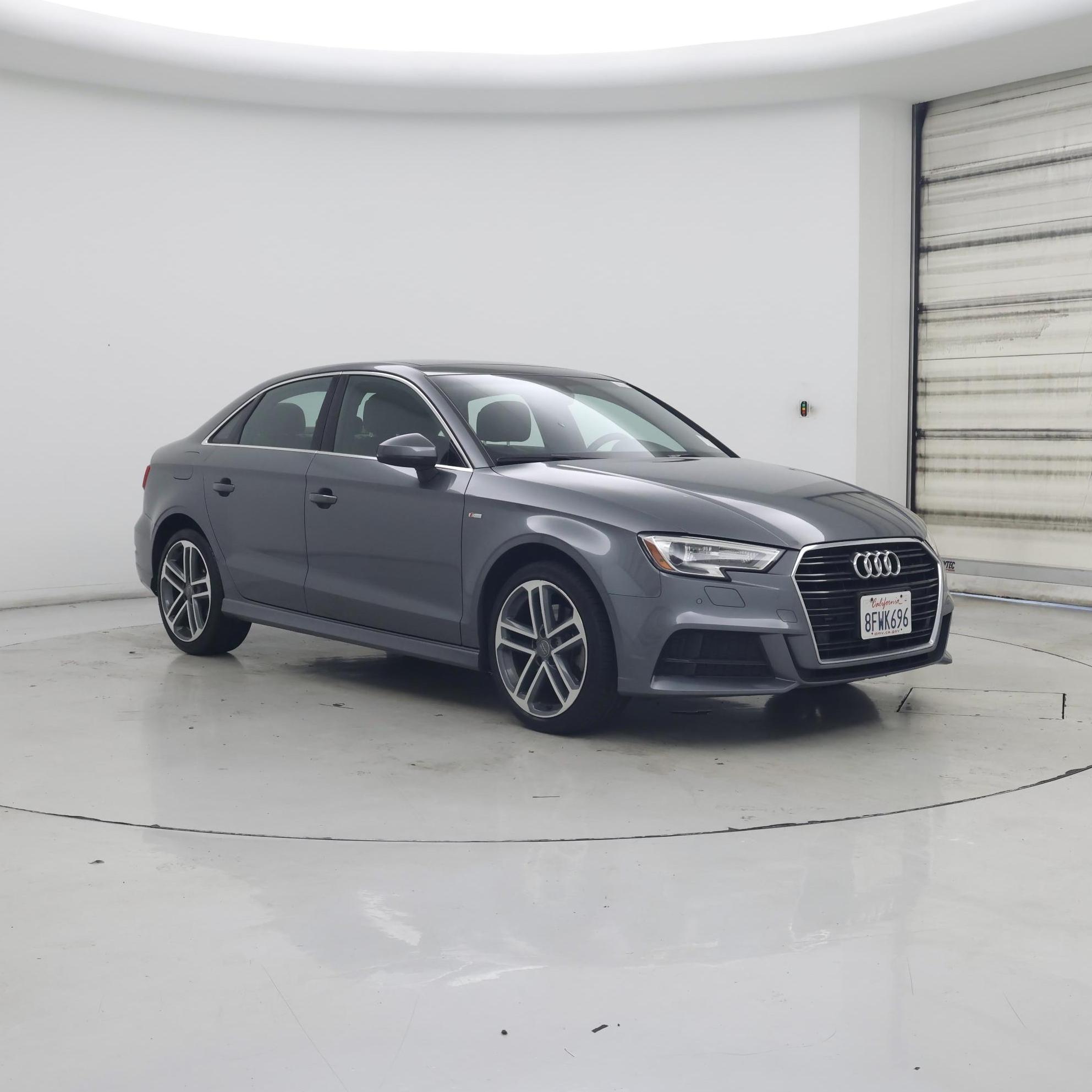 Gray 2018 Audi A3 2.0T Premium Plus Sedan FWD Sedan Front-Wheel Drive Automatic
