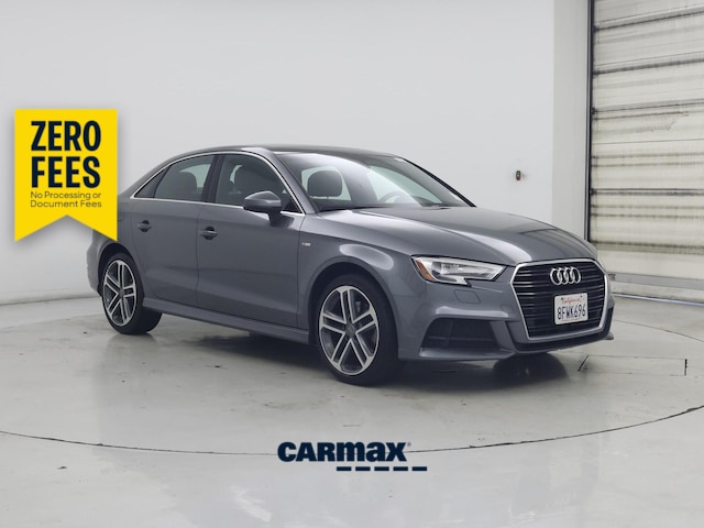 Gray 2018 Audi A3 2.0T Premium Plus Sedan FWD Sedan Front-Wheel Drive Automatic