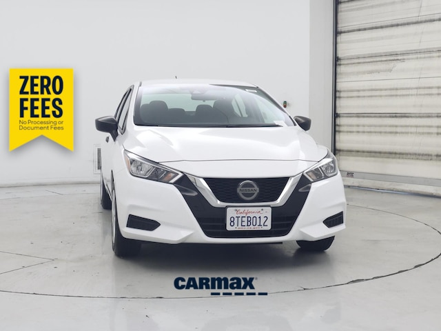 White 2020 Nissan Versa Sedan Front-Wheel Drive Manual