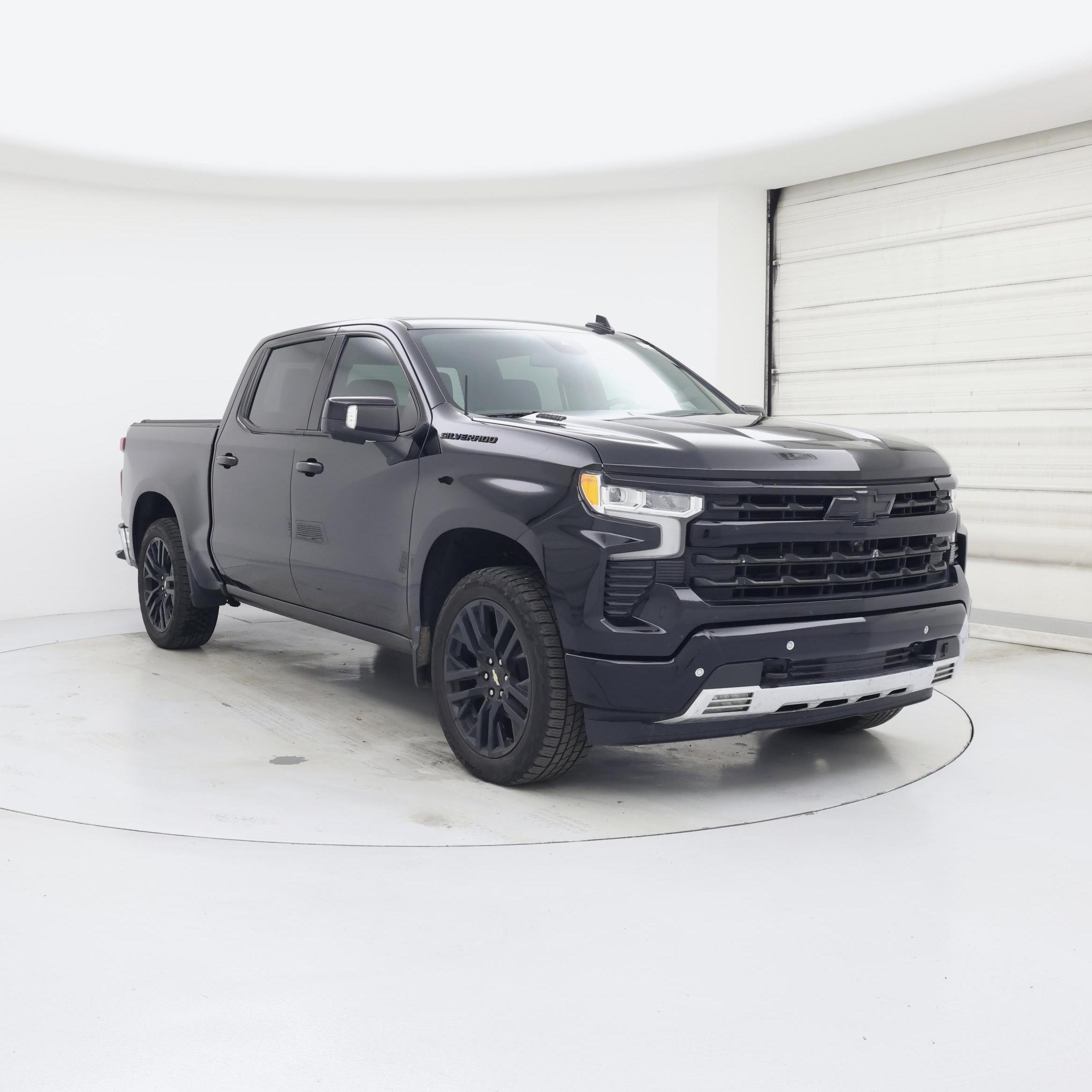 Black 2023 Chevrolet Silverado 1500 LTZ Crew Cab 4WD Pickup Truck Four-Wheel Drive Automatic