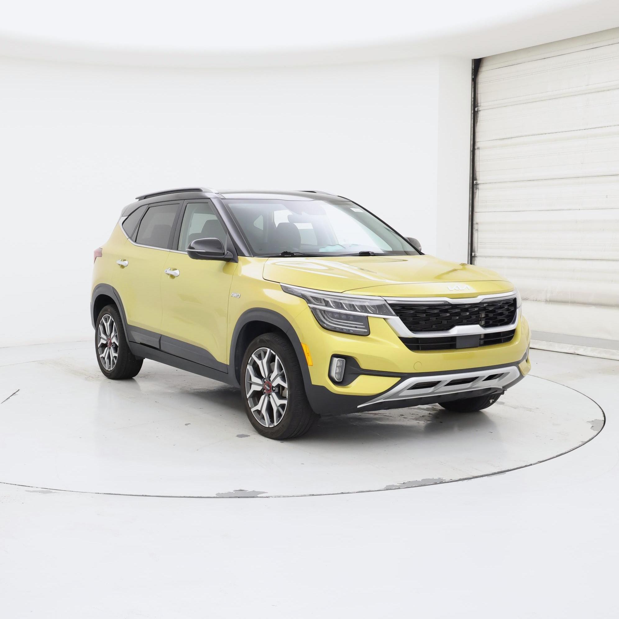 Yellow 2023 Kia Seltos SUV / Crossover All-Wheel Drive Automatic