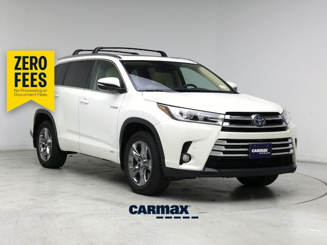 White 2017 Toyota Highlander Hybrid SUV / Crossover All-Wheel Drive Automatic