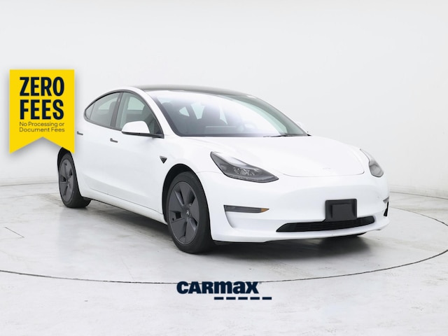 White 2023 Tesla Model 3 RWD Sedan Rear-Wheel Drive Automatic