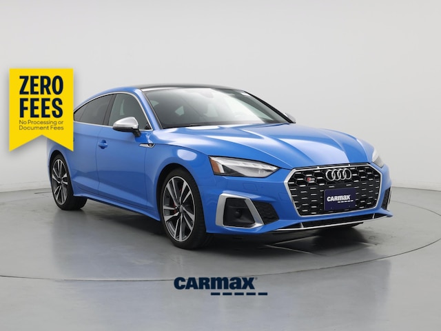 Blue 2021 Audi S5 Sportback Sedan All-Wheel Drive Automatic