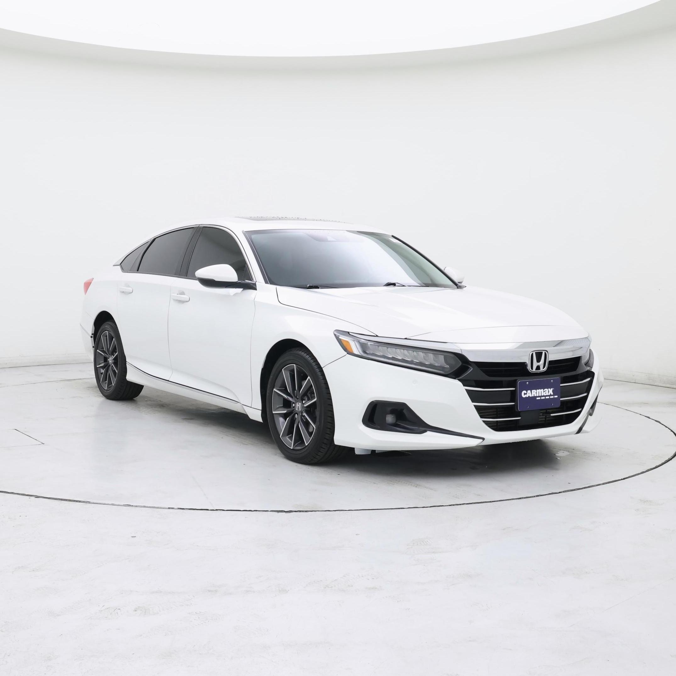White 2021 Honda Accord Sedan Front-Wheel Drive Automatic