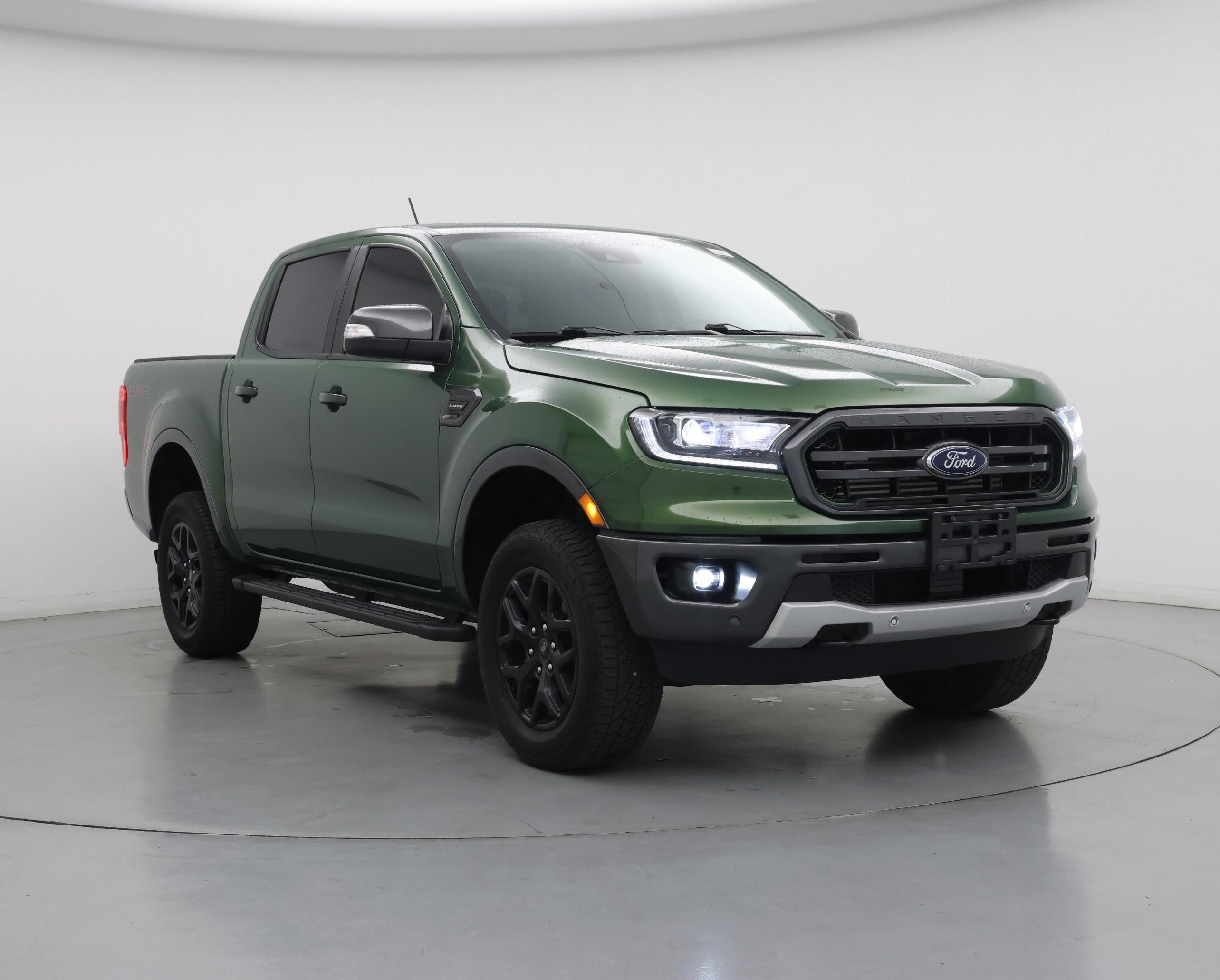 Green 2023 Ford Ranger Lariat SuperCrew 4WD Pickup Truck Four-Wheel Drive Automatic