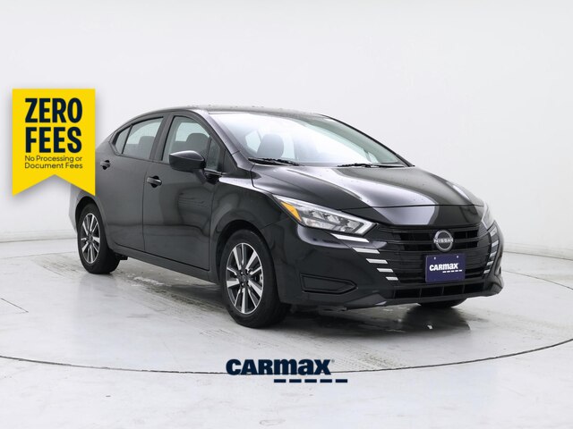Black 2025 Nissan Versa SV FWD Sedan Front-Wheel Drive Automatic