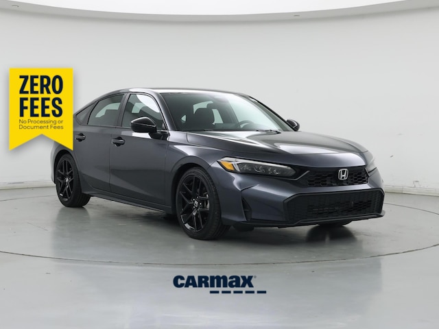 Gray 2025 Honda Civic Hatchback Sport FWD Hatchback Front-Wheel Drive Automatic