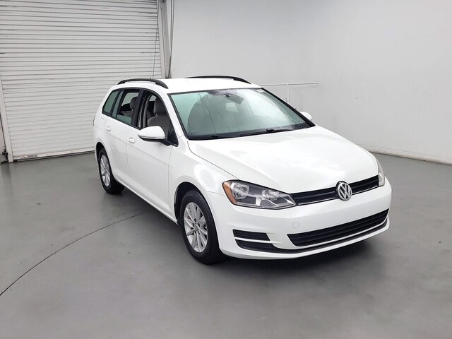White 2016 Volkswagen Golf SportWagen S Wagon Front-Wheel Drive Automatic