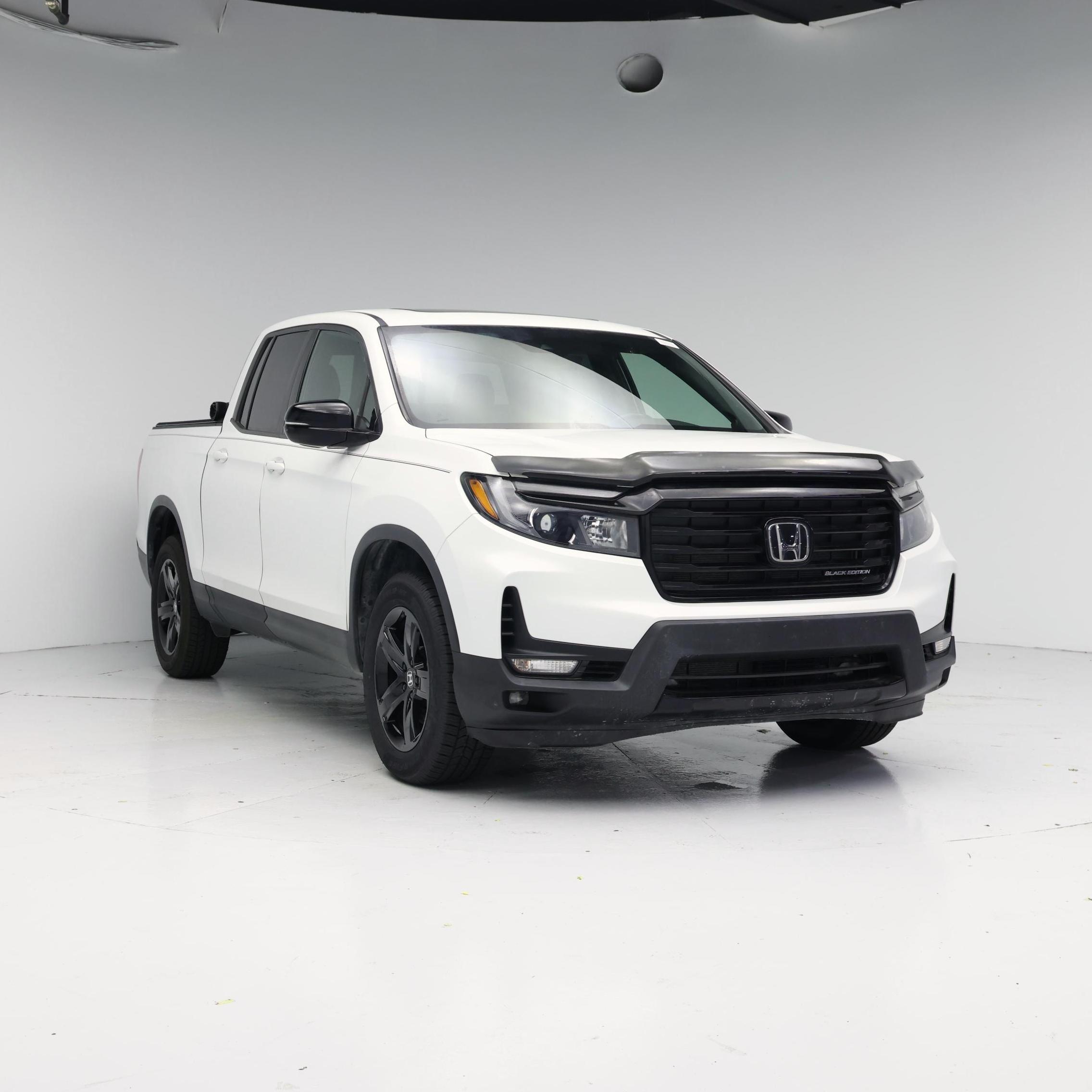 White 2022 Honda Ridgeline Pickup Truck All-Wheel Drive Automatic
