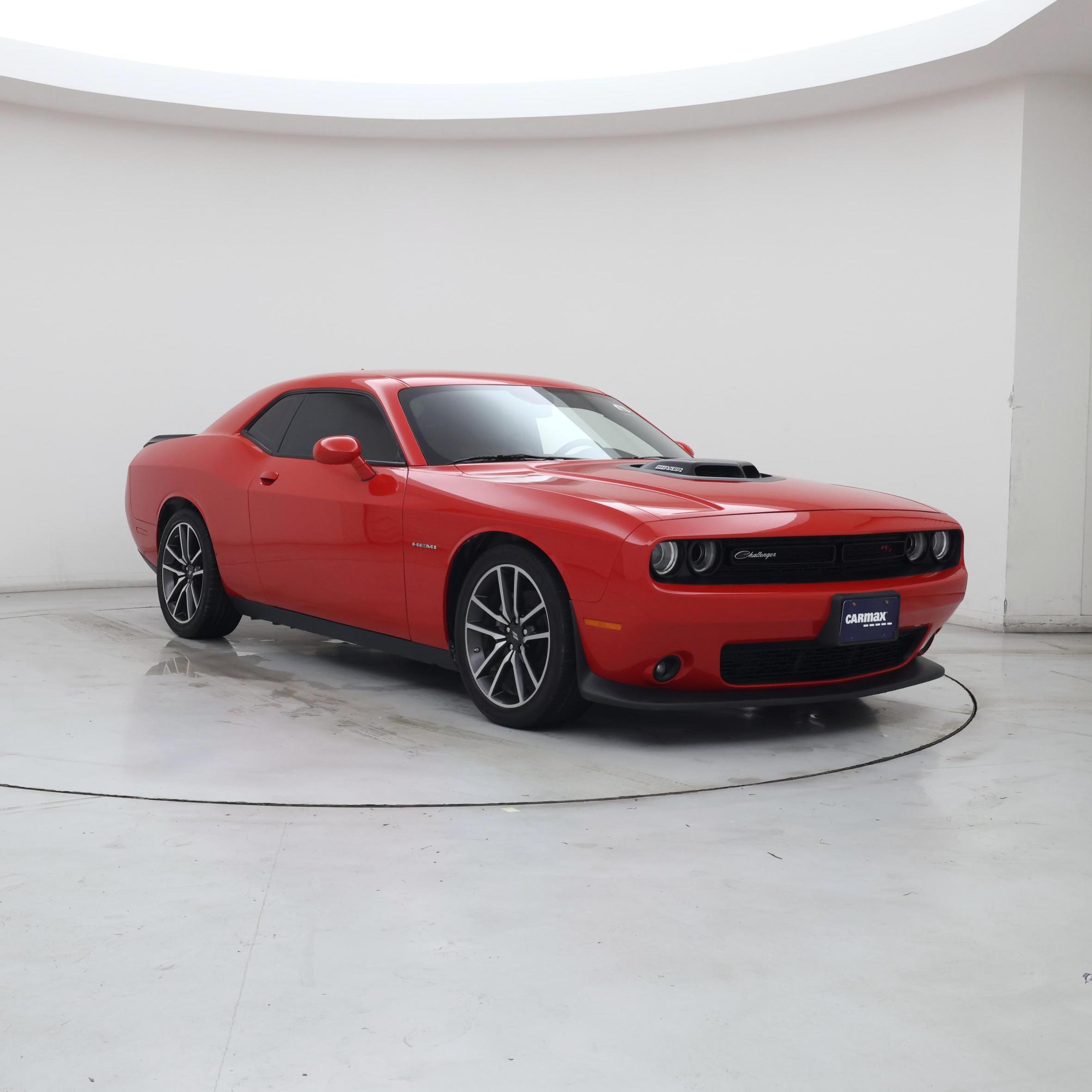 Red 2022 Dodge Challenger R/T RWD Coupe Rear-Wheel Drive Manual