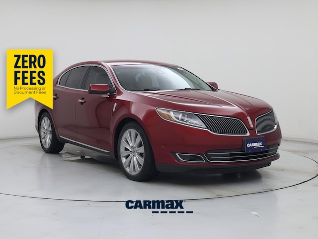 Red 2015 Lincoln MKS EcoBoost AWD Sedan All-Wheel Drive Automatic