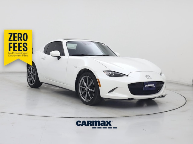 White 2021 Mazda MX-5 Miata Convertible Rear-Wheel Drive Manual