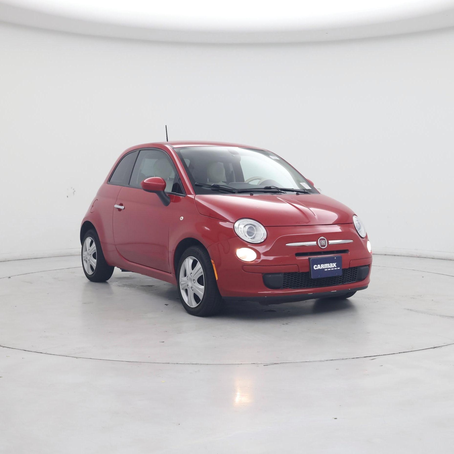 Red 2016 FIAT 500 Hatchback Front-Wheel Drive Automatic