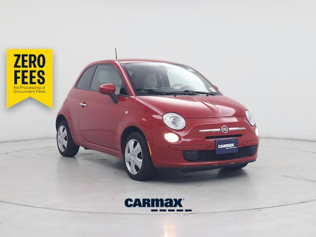 Red 2016 FIAT 500 Hatchback Front-Wheel Drive Automatic