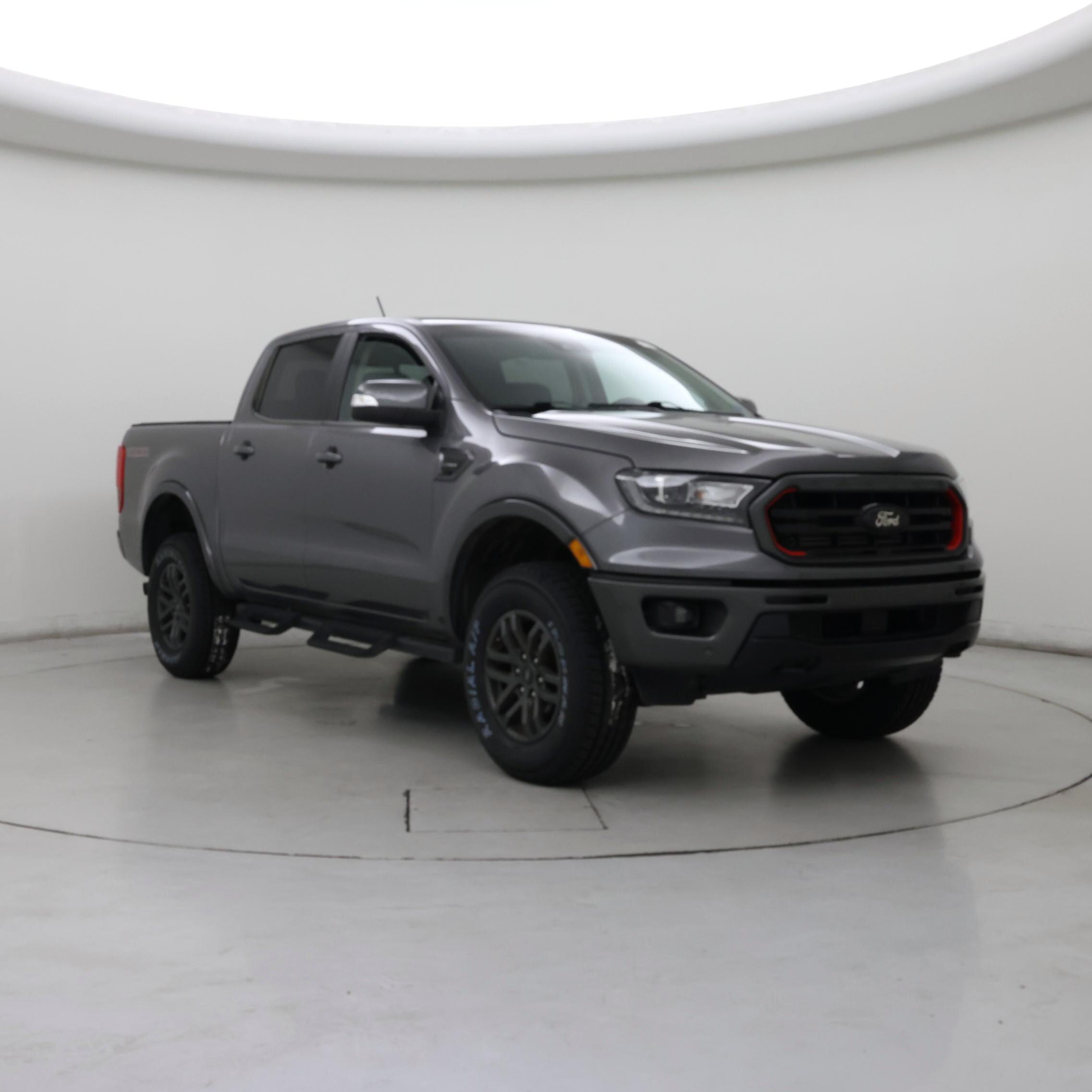Gray 2021 Ford Ranger Pickup Truck Four-Wheel Drive Automatic
