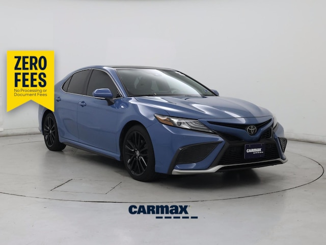 Blue 2023 Toyota Camry XSE V6 FWD Sedan Front-Wheel Drive Automatic
