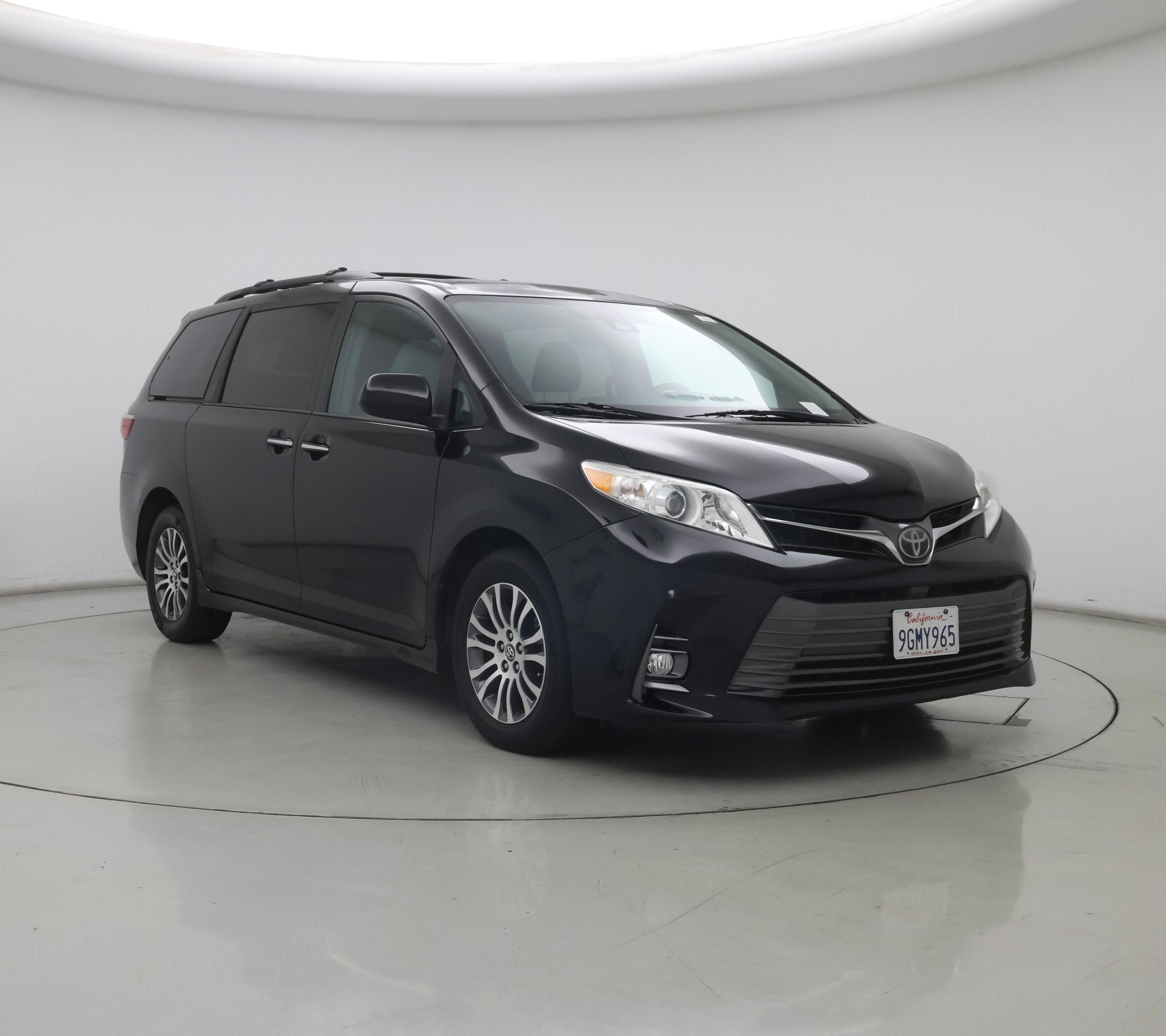 Black 2019 Toyota Sienna Minivan Front-Wheel Drive Automatic