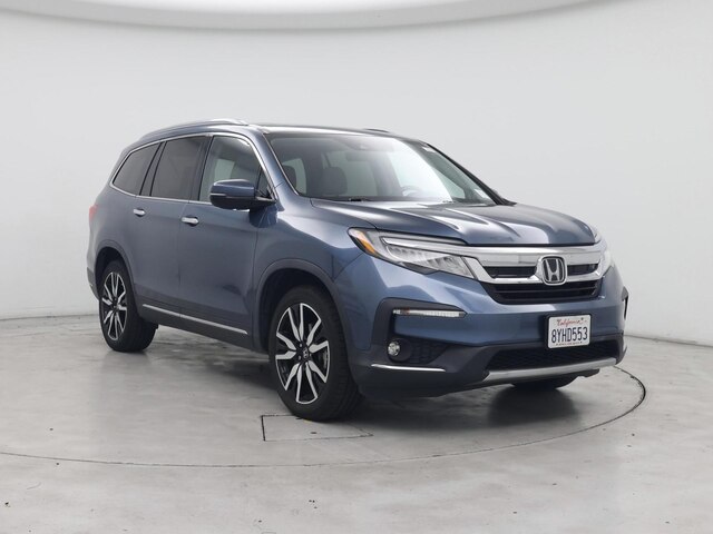 Blue 2022 Honda Pilot Touring FWD with Rear Captain's Chairs SUV / Crossover Front-Wheel Drive Automatic