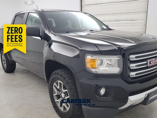 Black 2017 GMC Canyon SLE Crew Cab 4WD Pickup Truck Four-Wheel Drive Automatic