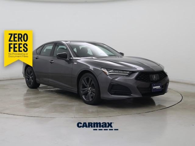 Gray 2023 Acura TLX FWD with A-Spec Package Sedan Front-Wheel Drive Automatic