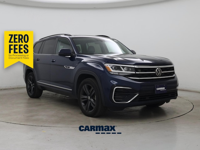 Blue 2021 Volkswagen Atlas V6 SE R-Line 4Motion with Technology SUV / Crossover All-Wheel Drive Automatic