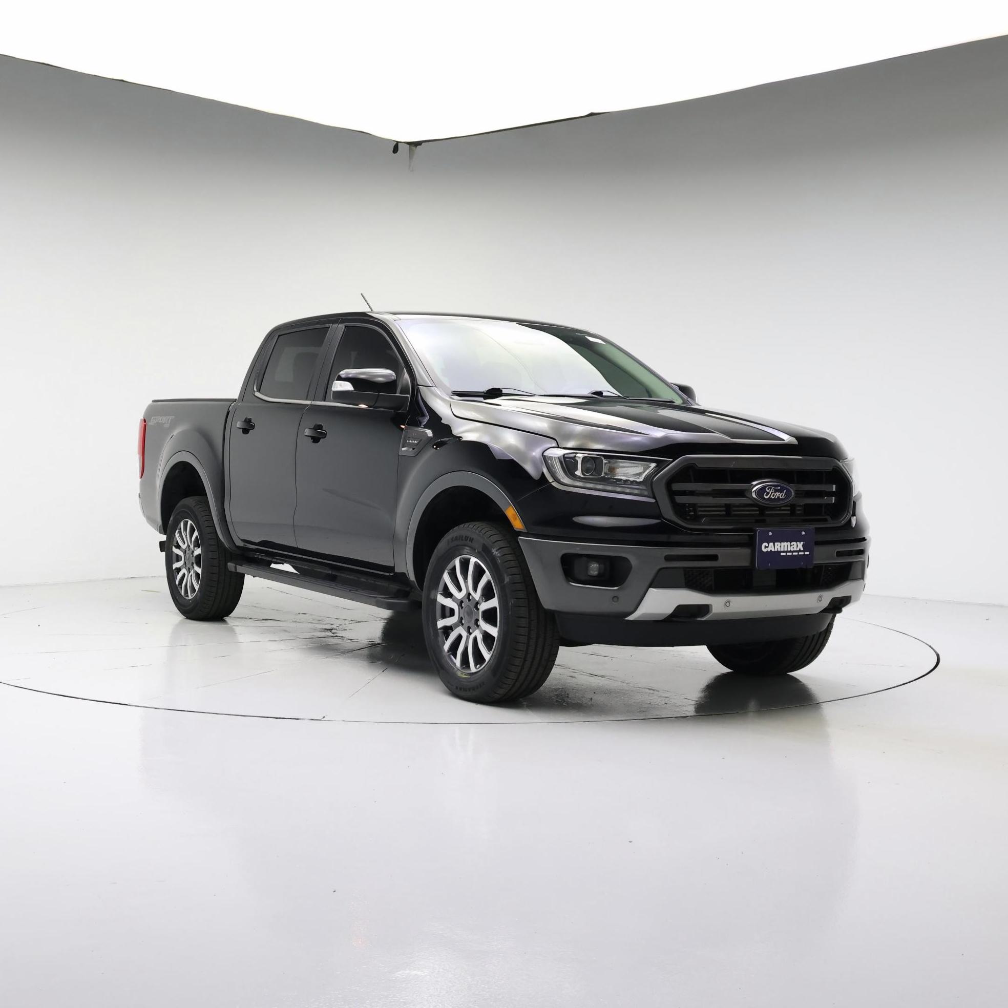 Black 2020 Ford Ranger Pickup Truck Four-Wheel Drive Automatic