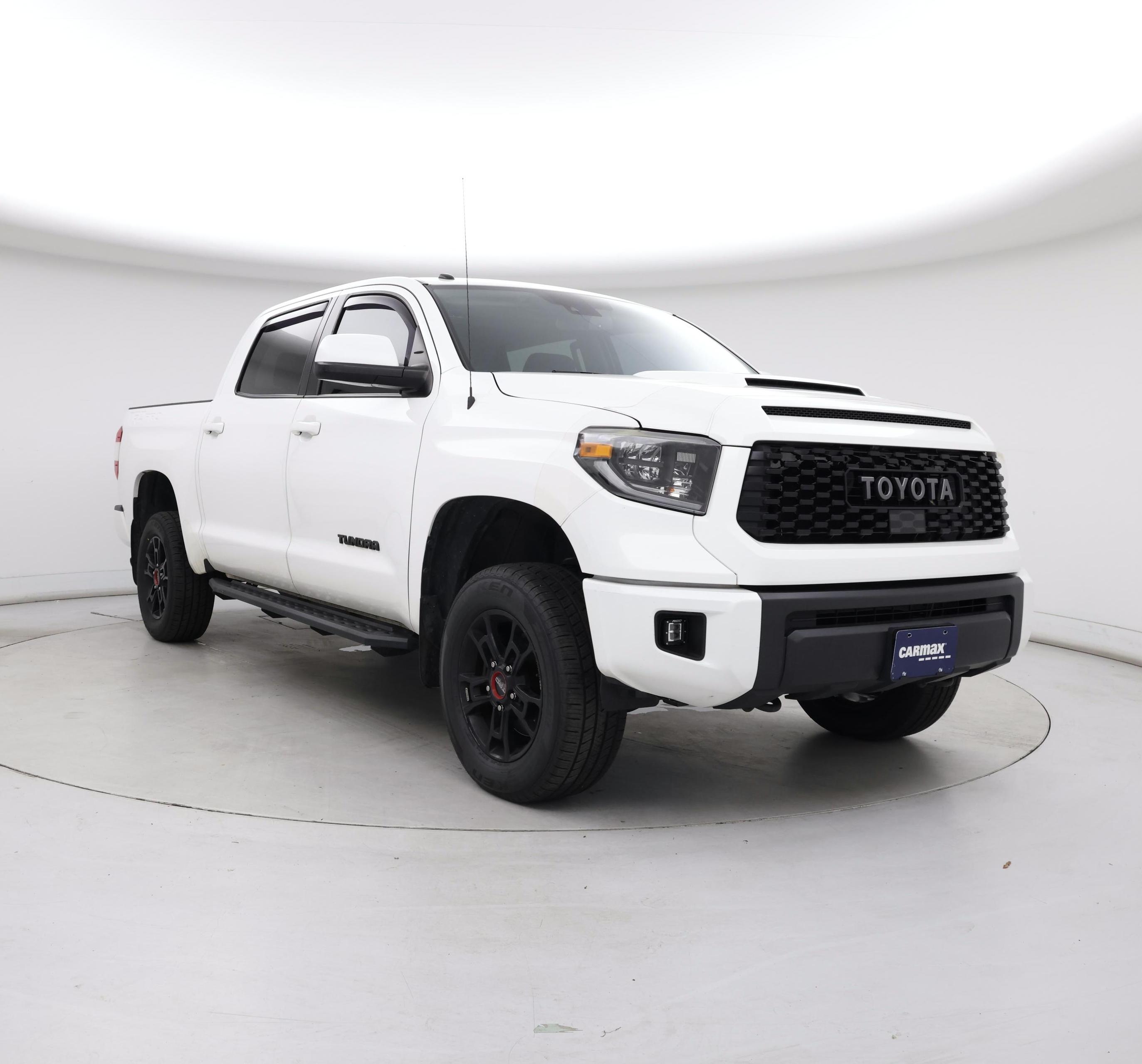 White 2019 Toyota Tundra TRD Pro CrewMax 5.7L 4WD Pickup Truck Four-Wheel Drive Automatic