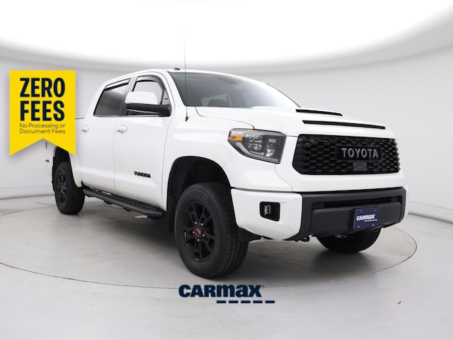 White 2019 Toyota Tundra TRD Pro CrewMax 5.7L 4WD Pickup Truck Four-Wheel Drive Automatic
